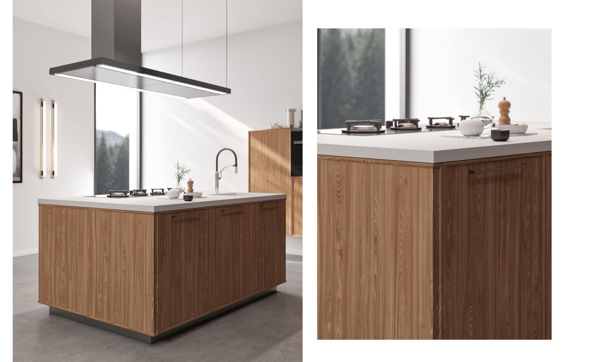 Cova Cucine - Linea L2 - Accostamenti per semplificare lo spazio